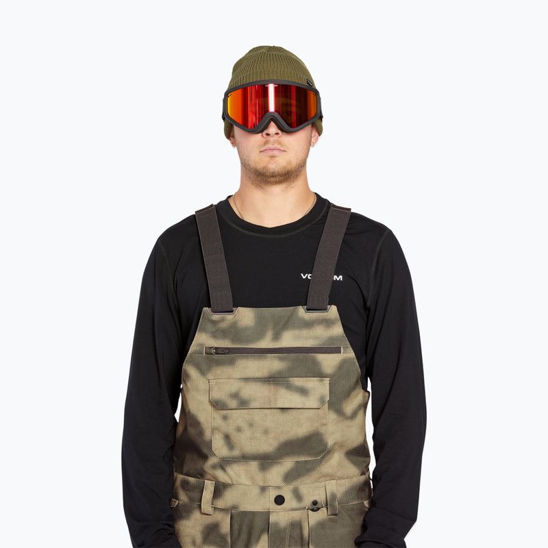 Pánske snowboardové nohavice Volcom Roan Bib Overall camouflage 4