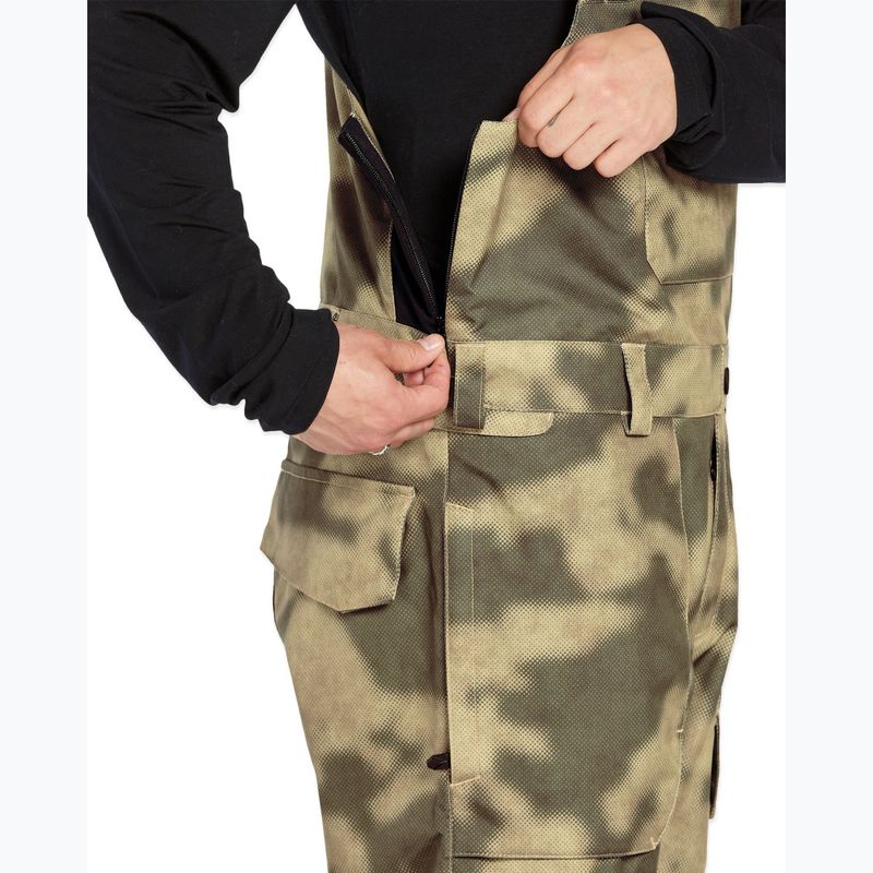 Pánske snowboardové nohavice Volcom Roan Bib Overall camouflage 6