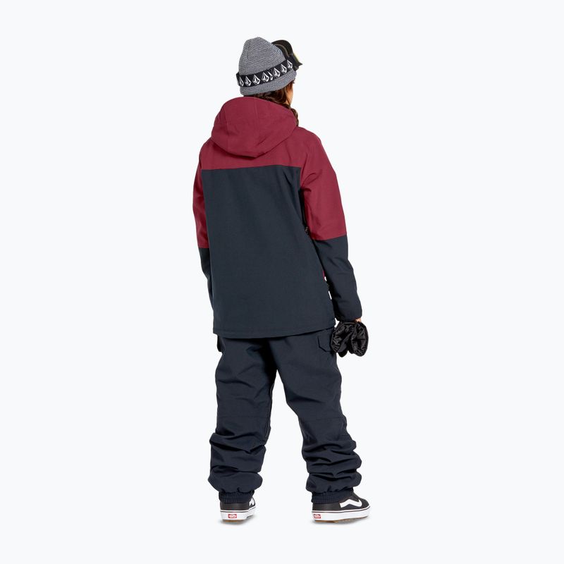 Dámska snowboardová bunda Volcom Shelter 3D Stretch burgundy 3