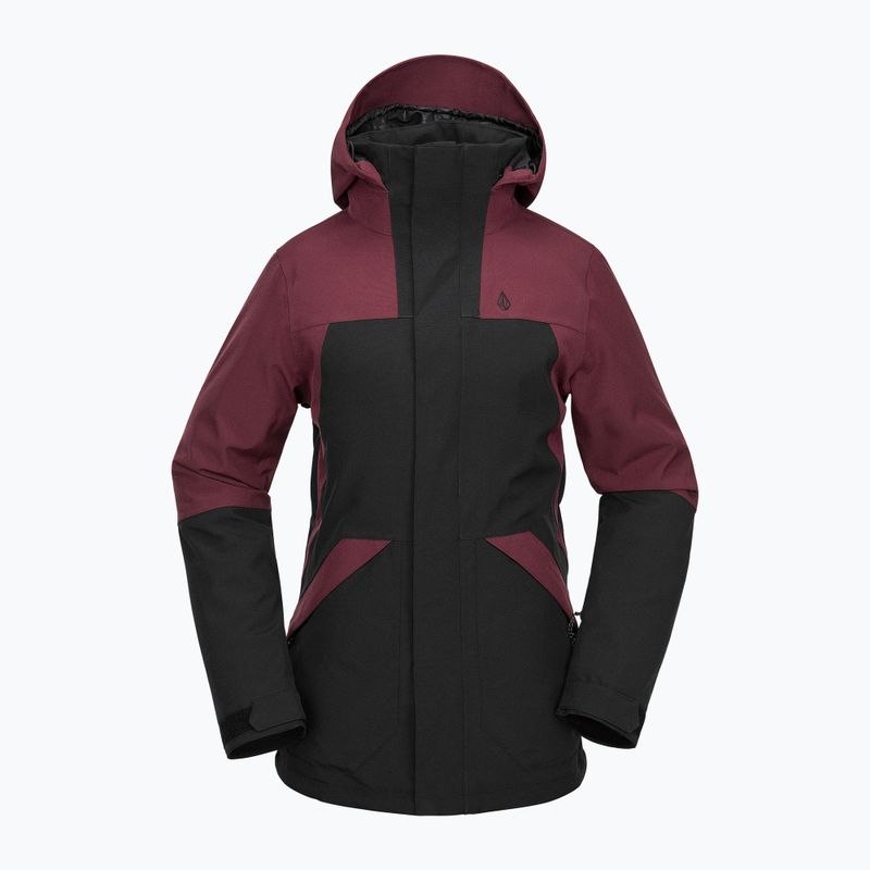 Dámska snowboardová bunda Volcom Shelter 3D Stretch burgundy 8