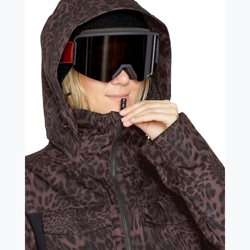 Dámsky snowboardový oblek Volcom Shiloh Snow leopard 5
