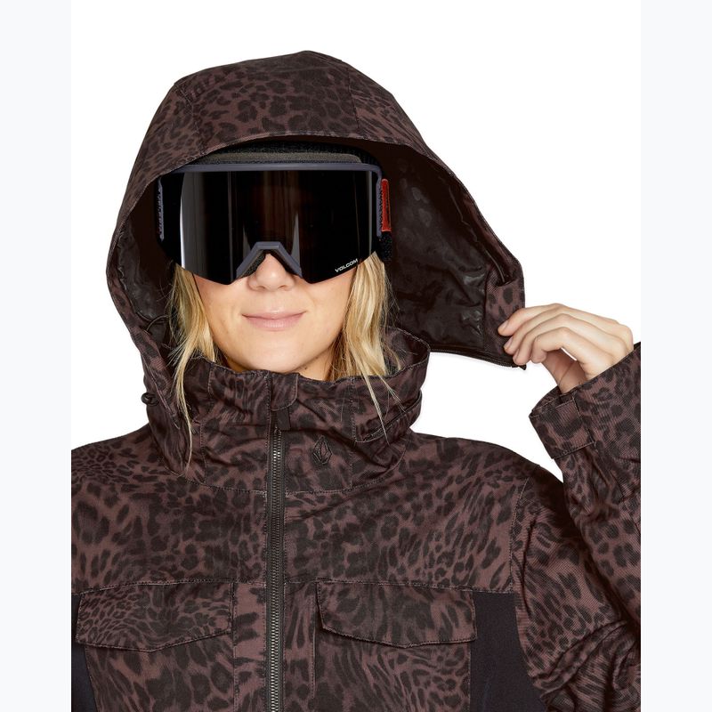 Dámsky snowboardový oblek Volcom Shiloh Snow leopard 6