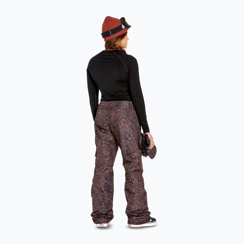 Dámske snowboardové nohavice Volcom Bridger Ins leopard 3