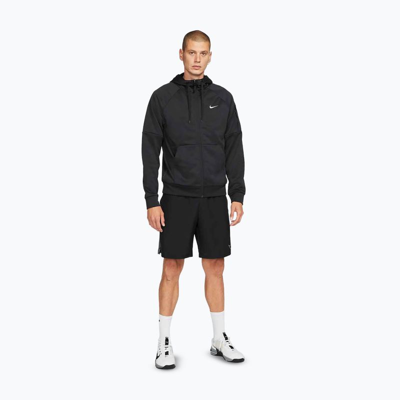 Pánska tréningová mikina Nike Therma Fit Full-Zip black/black/white 2
