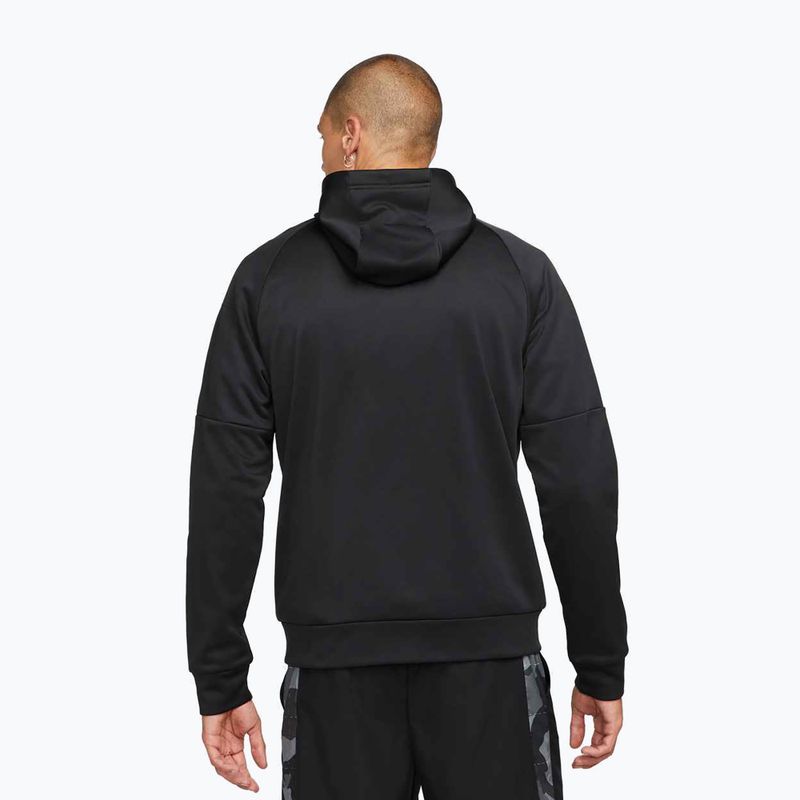 Pánska tréningová mikina Nike Therma Fit Full-Zip black/black/white 3