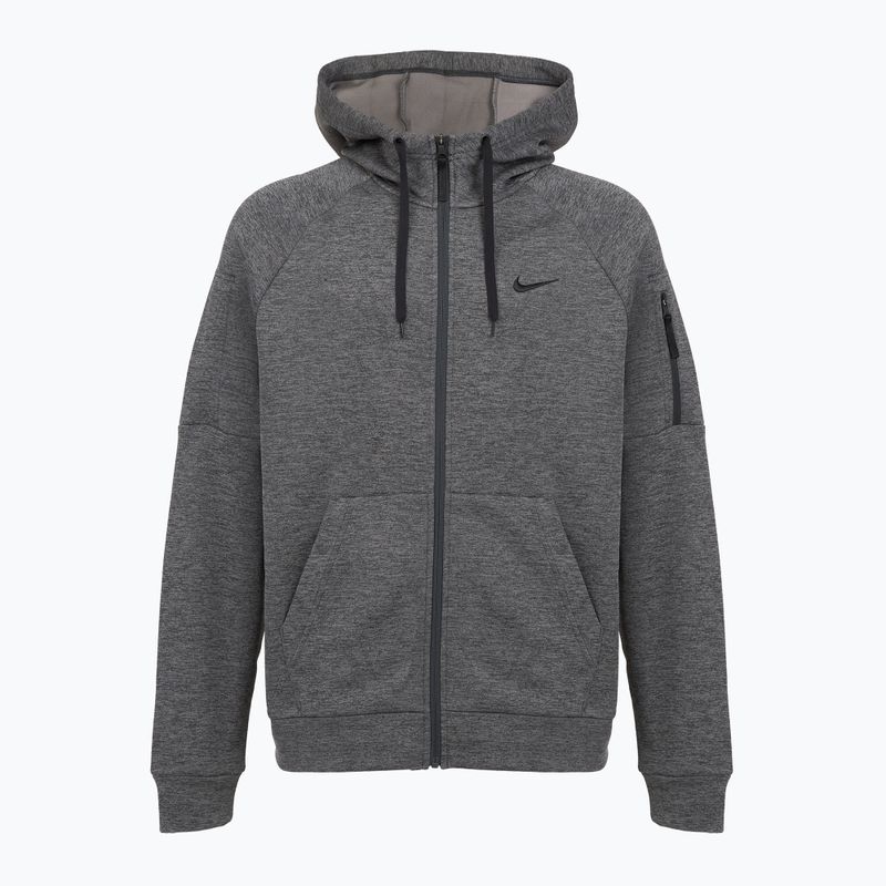 Pánska tréningová mikina Nike Therma Fit Full-Zip charcoal heather/dark smoke grey/black 8