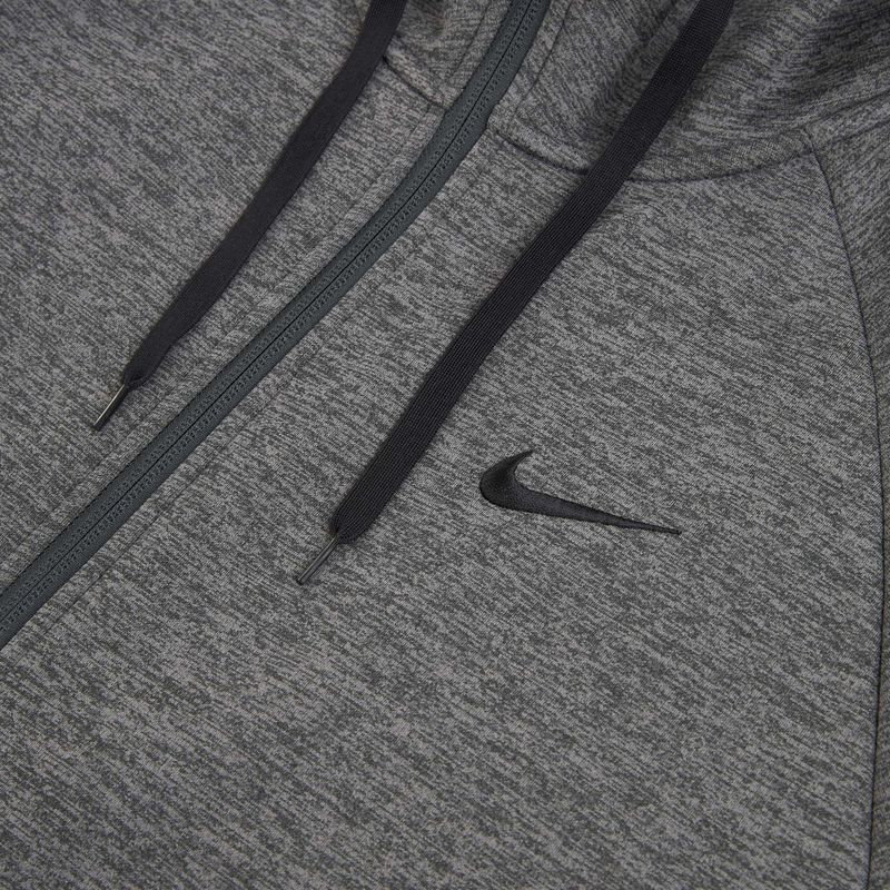 Pánska tréningová mikina Nike Therma Fit Full-Zip charcoal heather/dark smoke grey/black 10