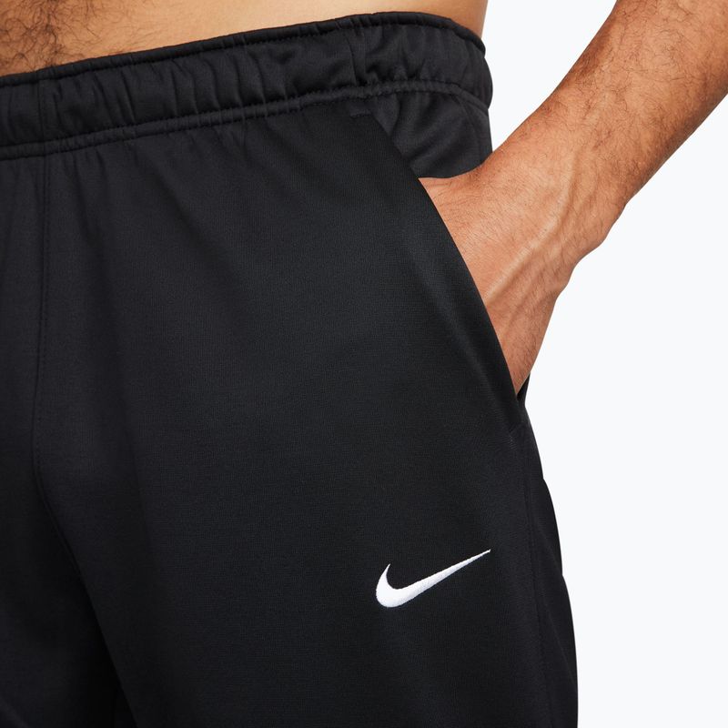 Tréningové nohavice Nike Therma-FIT Open Hem black/black/white 5