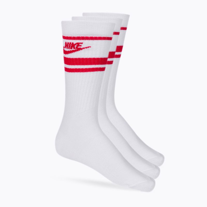 Tréningové ponožky Nike Sportswear Everyday Essential bielo-červené DX5089-102