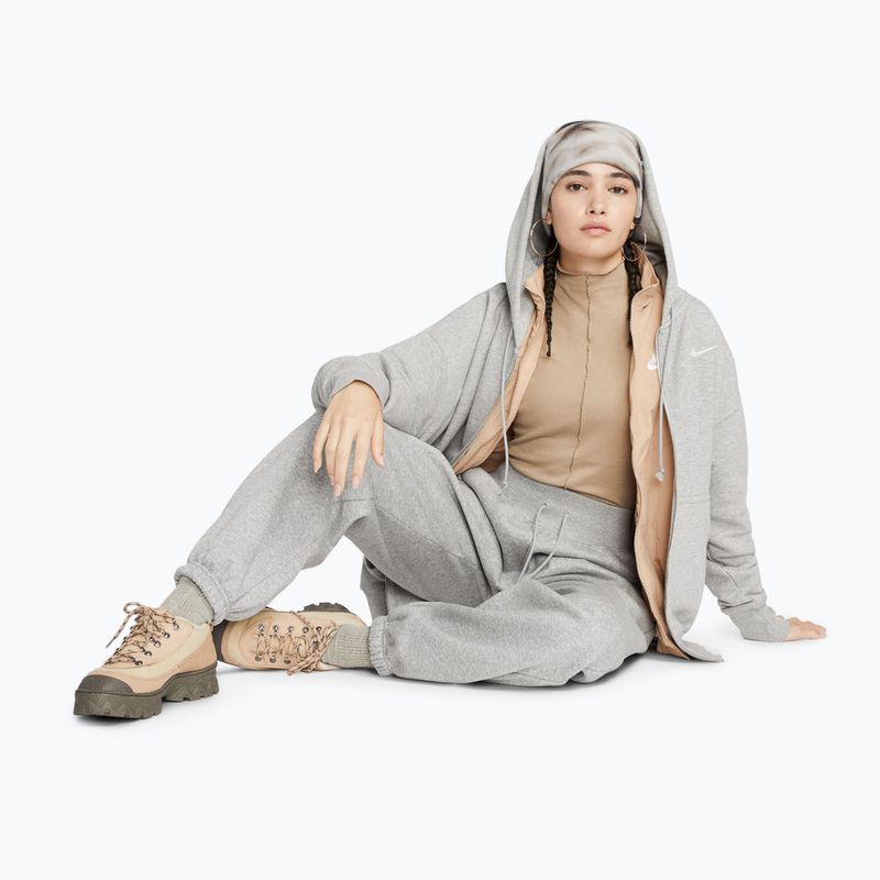 Dámska mikina  Nike Sportswear Phoenix Fleece dark grey heather/sail 2