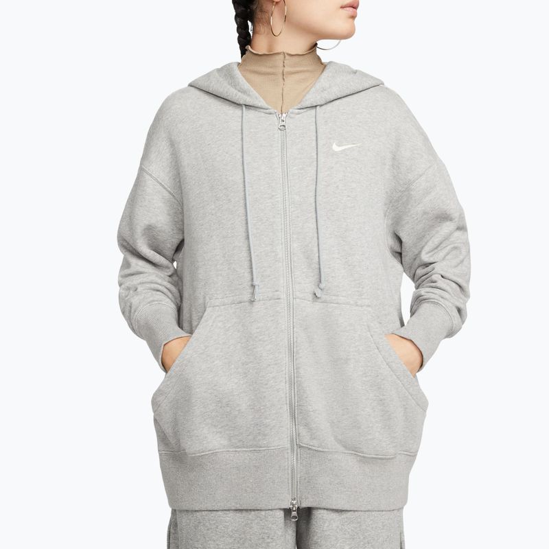 Dámska mikina  Nike Sportswear Phoenix Fleece dark grey heather/sail 4