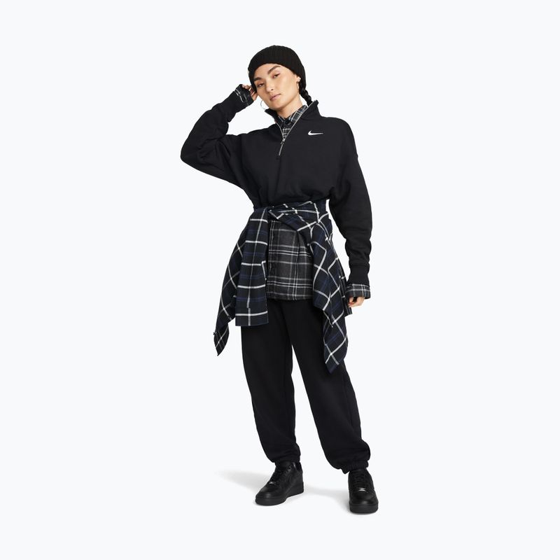 Dámska mikina Nike Sportswear Phoenix Fleece 1/2 Zip Cropped black/sail 2