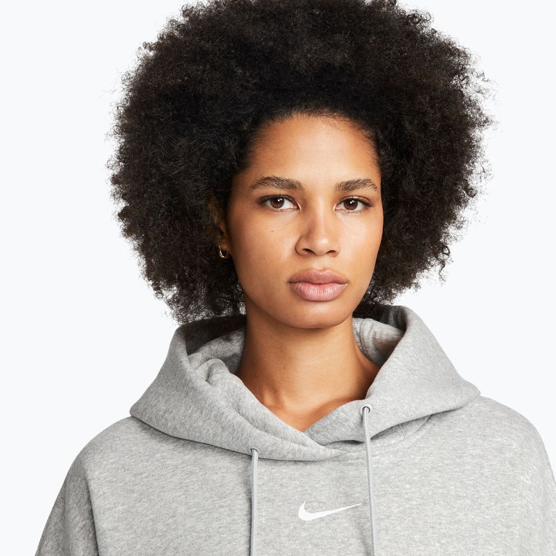 Dámska mikina Nike Sportswear Phoenix Fleece Oversized dark grey heather/sail 5