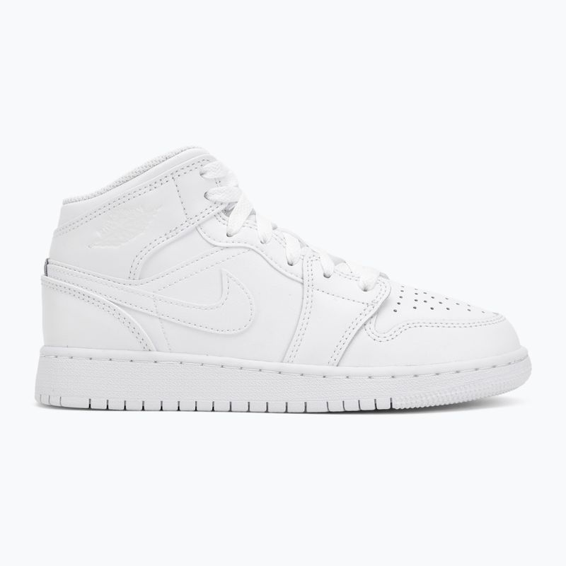 Detské topánky Nike Jordan 1 Mid white/white/white 2