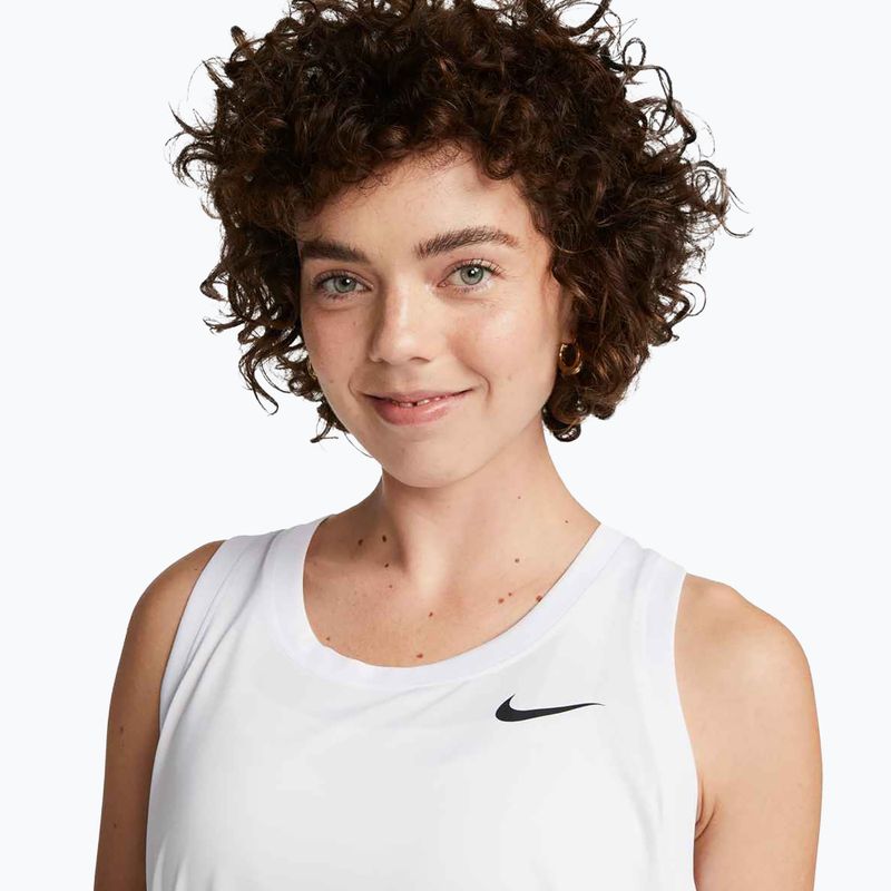 Dámske tréningové tričko Nike Dri-Fit Racerback tričko white/black 4