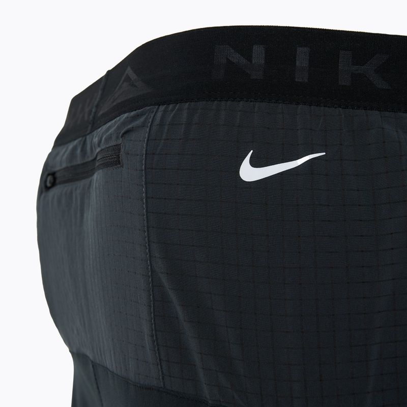 Pánske bežecké šortky Nike Trial Second Sunrise Dri-Fit black/dark smoke grey/white 3