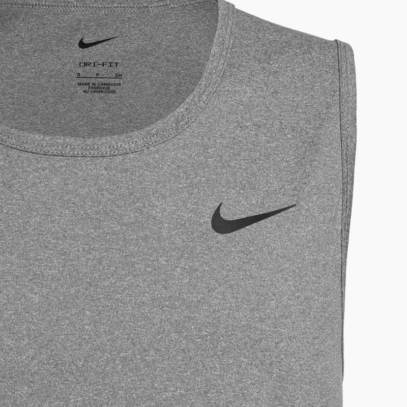 Pánske tréningové tielko Nike Dri-Fit Hyverse smoke grey/heather/black 3