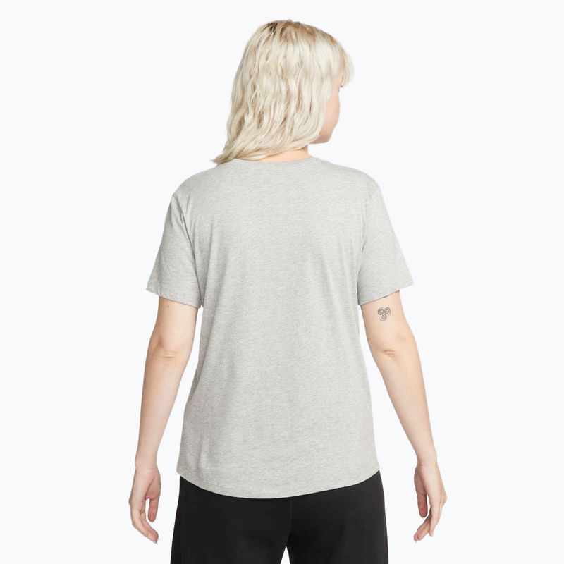 Dámske tričko Nike Sportswear Club Essentials Logo dark grey heather/black 3