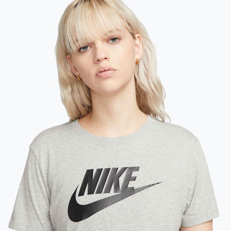 Dámske tričko Nike Sportswear Club Essentials Logo dark grey heather/black 4
