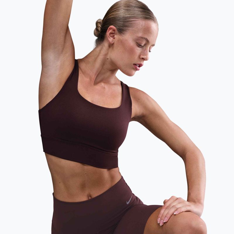 Športová podprsenka Nike Zenvy Medium-Support burgundy crush/sail 4