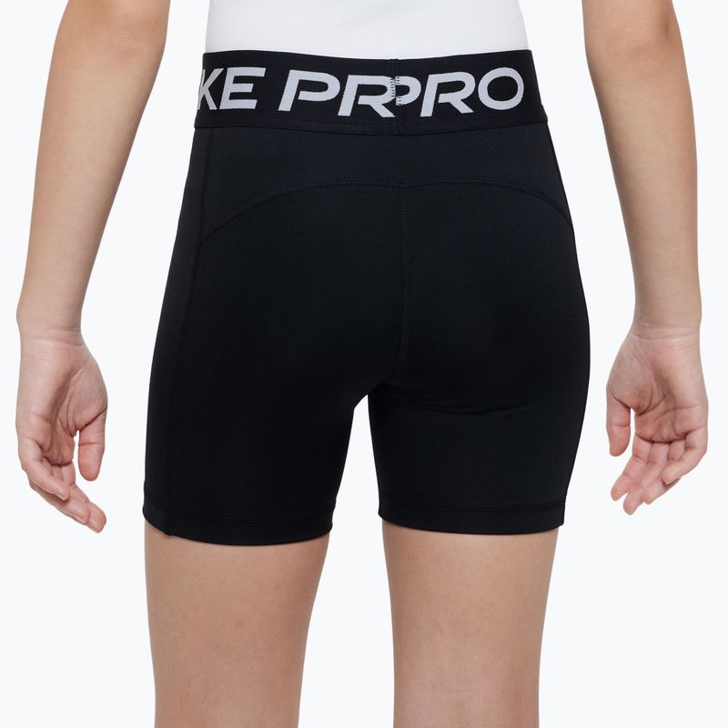 Detské šortky Nike Pro Dri-Fit 5" carbon black/white 4