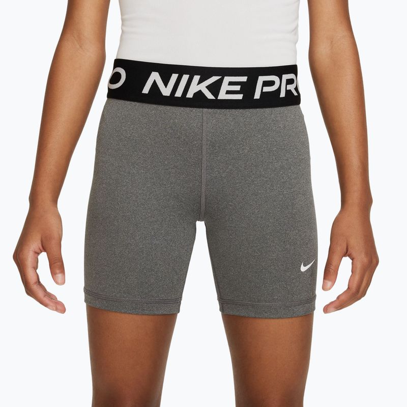 Detské šortky Nike Pro Dri-Fit 5" carbon heather/white 3