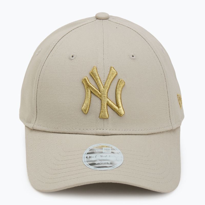 Dámska šiltovka New Era Metallic Logo 9Forty New York Yankees light beige 2
