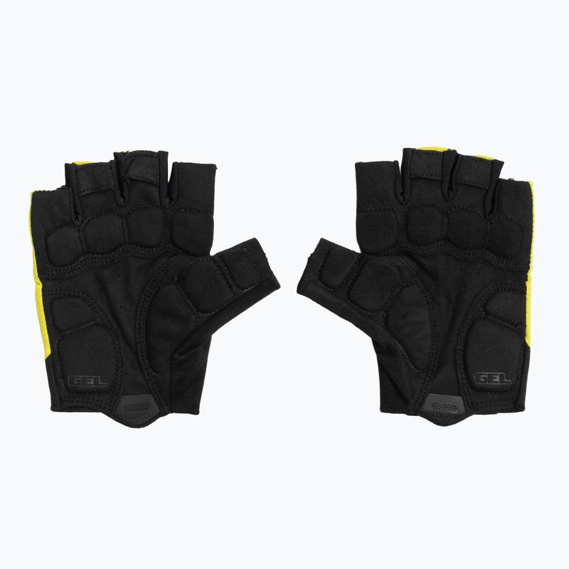 Pánske cyklistické rukavice Giro Bravo Gel II highlight yellow 3