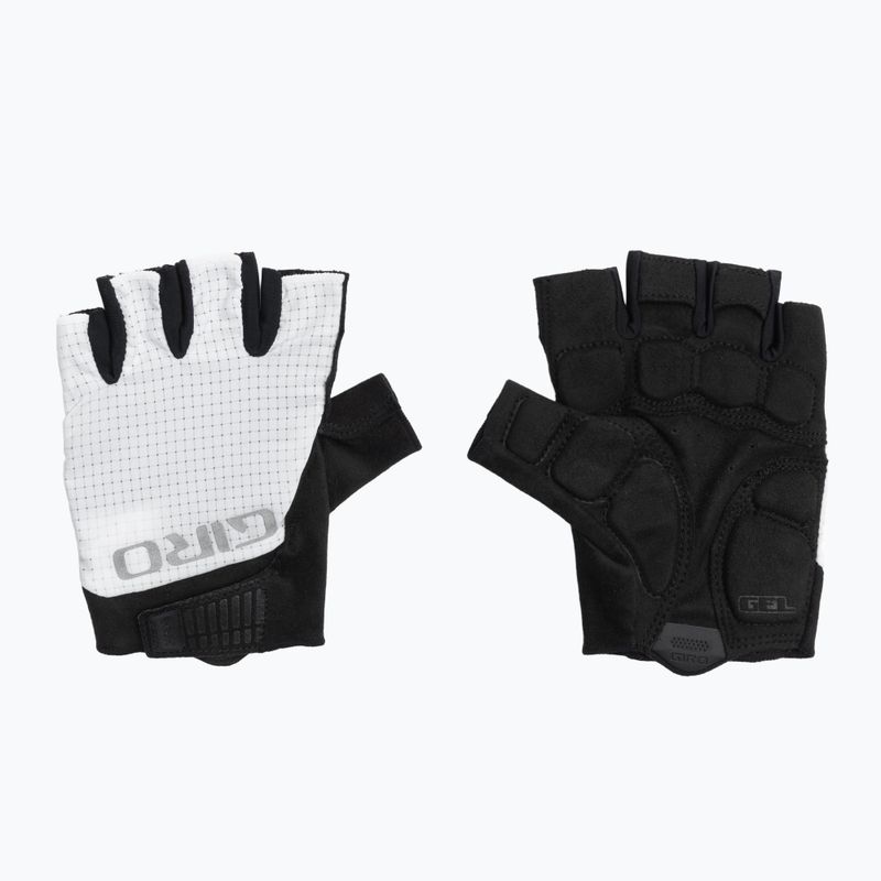 Pánske cyklistické rukavice Giro Bravo Gel II white