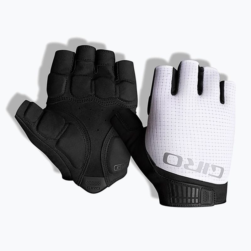 Pánske cyklistické rukavice Giro Bravo Gel II white