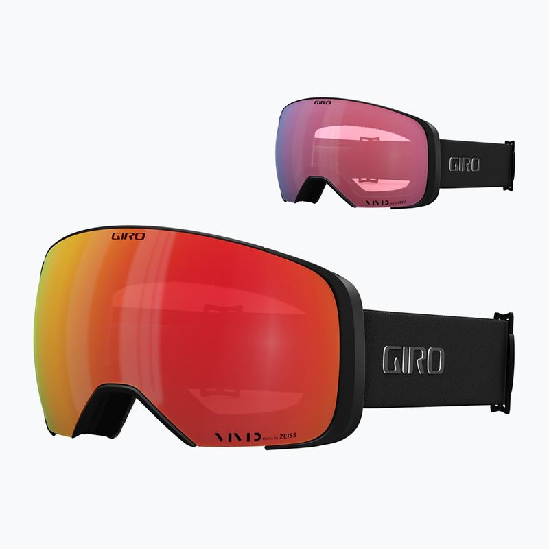 Lyžiarske okuliare Giro Comp black&white indicator/ember/infrared 2