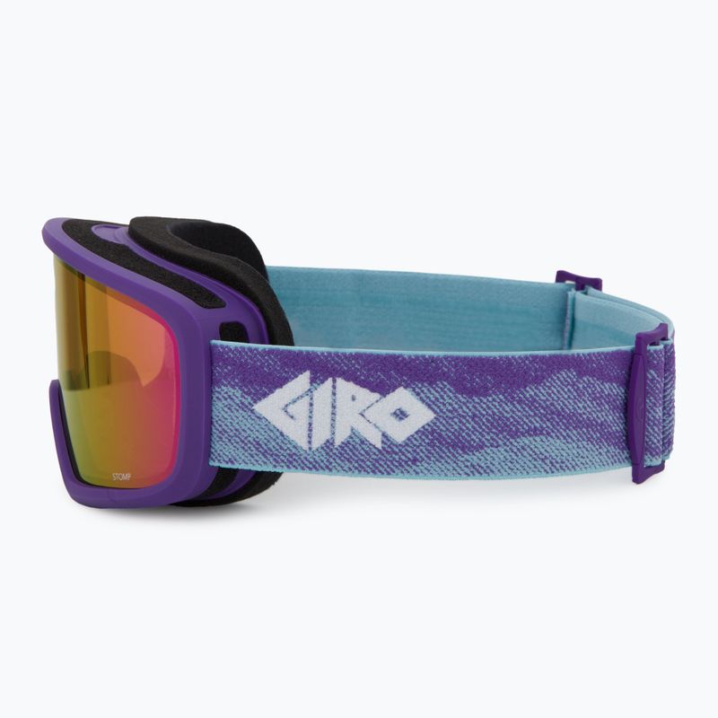 Detské lyžiarske okuliare Giro Stomp purple linticular/ amber pink 4