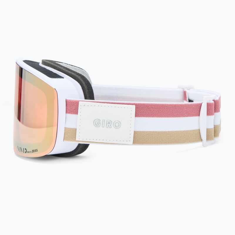 Dámske lyžiarske okuliare Giro Ella white lx stripe/rose gold/infrared 5