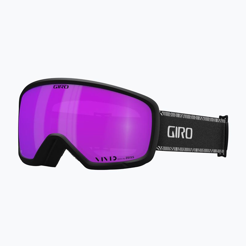 Dámske lyžiarske okuliare Giro Millie black&white chute/pink 5