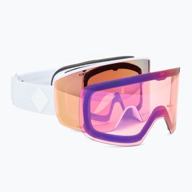 Dámske lyžiarske okuliare Giro Ella white bliss/rose gold/infrared