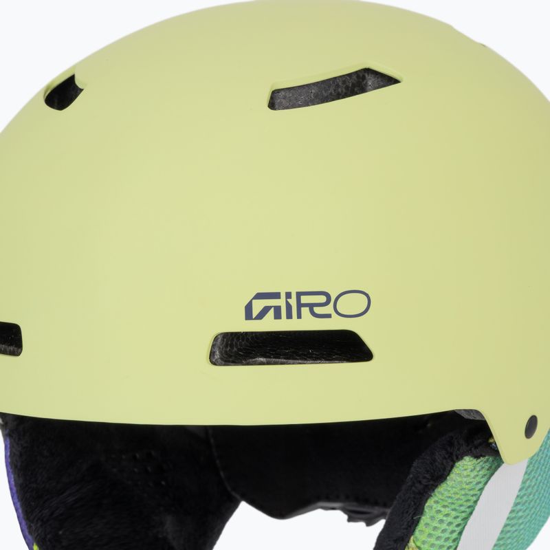 Detská lyžiarska prilba Giro Crue matte fluorescent green 7