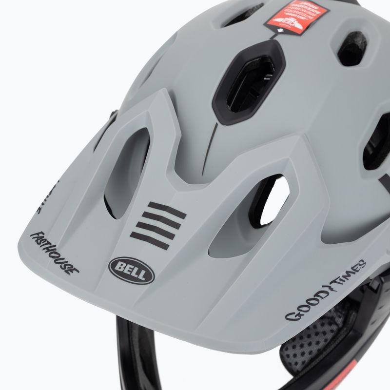 Cyklistická prilba Bell FF Super DH MIPS Spherical matte gray/black 9