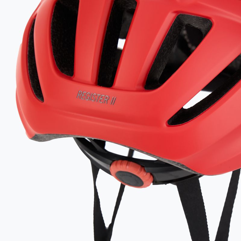 Detská cyklistická prilba Giro Register II matte bright red/white 8