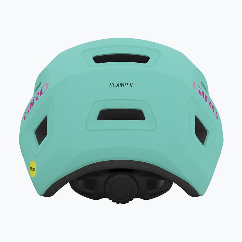 Detská cyklistická prilba Giro Scamp II matná kričiaca teal/jasne ružová 3