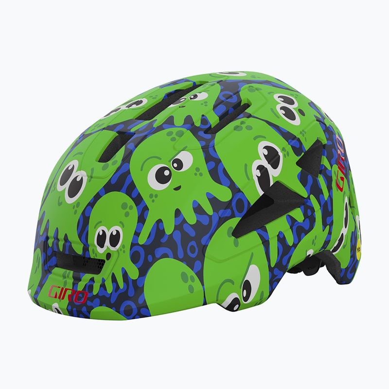 Detská cyklistická prilba Giro Scamp II matná polnoc/jasne zelená Inked