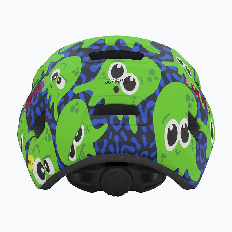 Detská cyklistická prilba Giro Scamp II matná polnoc/jasne zelená Inked 3
