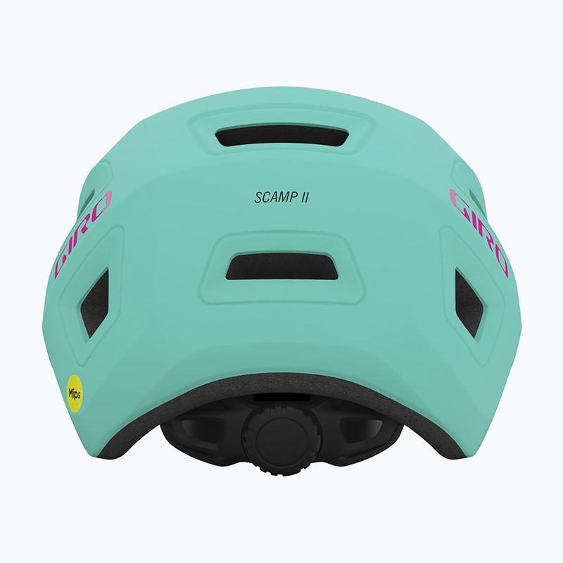 Detská cyklistická prilba Giro Scamp II Integrated MIPS matná kričiaca teal/jasne ružová 3
