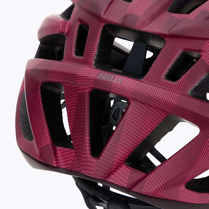 Cyklistická prilba Giro Agilis Integrated MIPS matte dark cherry towers 7