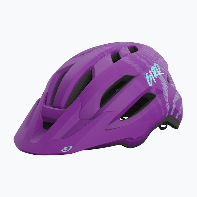 Detská cyklistická prilba Giro Fixture II Integrated MIPS matná fialová ripple
