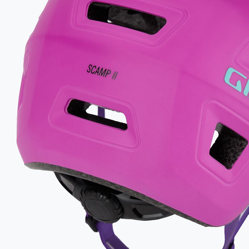 Detská cyklistická prilba Giro Scamp II Jr matná fialová 7