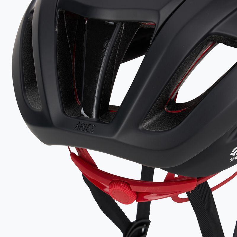 Cyklistická prilba Giro Aries Spherical MIPS matná karbónová červená 7