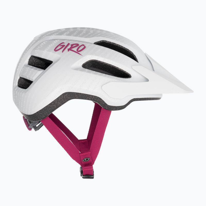 Detská cyklistická prilba Giro Fixture II Integrated MIPS matná biela perleťová biela ripple fade 4