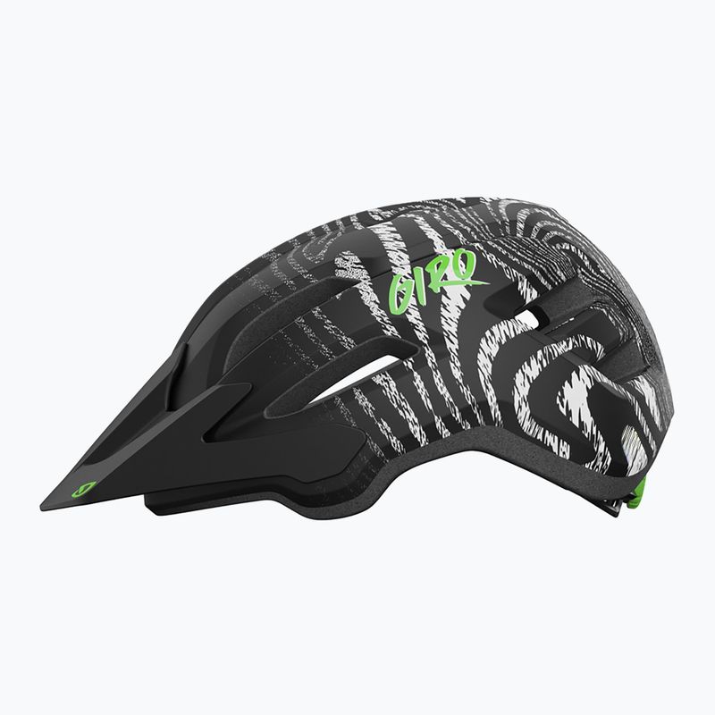 Detská cyklistická prilba Giro Fixture II matná čierna ripple fade 2