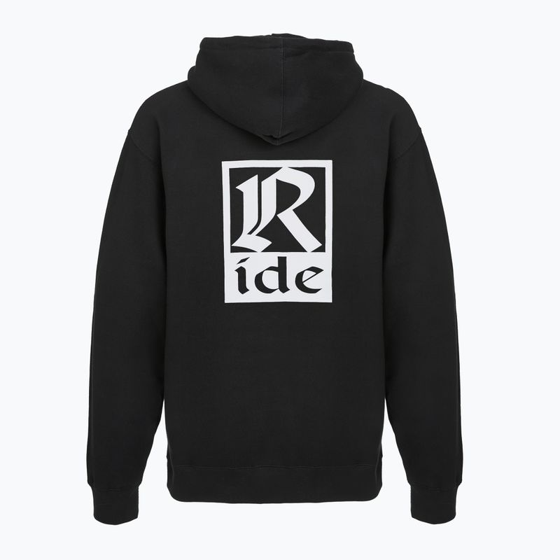 Pánska mikina RIDE Old English Hoody black 2
