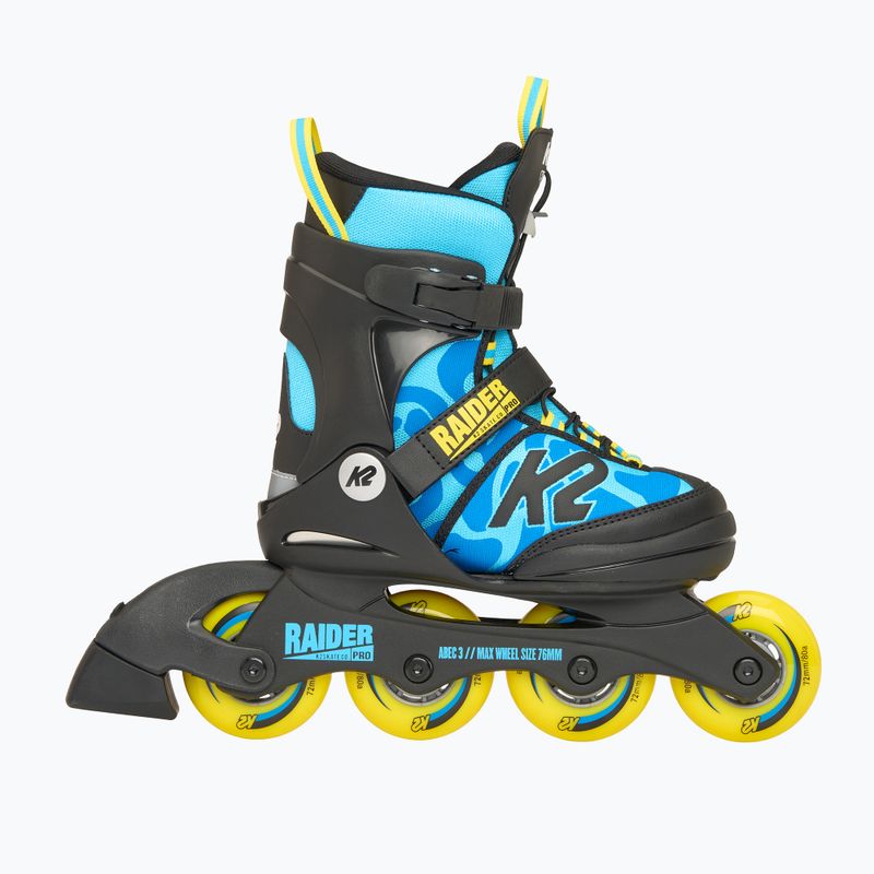 Detské kolieskové korčule K2 Raider Pro modrá/žltá 2